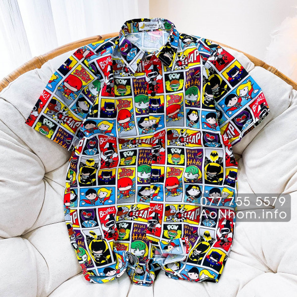 Áo Sơ Mi Hoạt Hình - Batman X Joker - Áo Đ�...