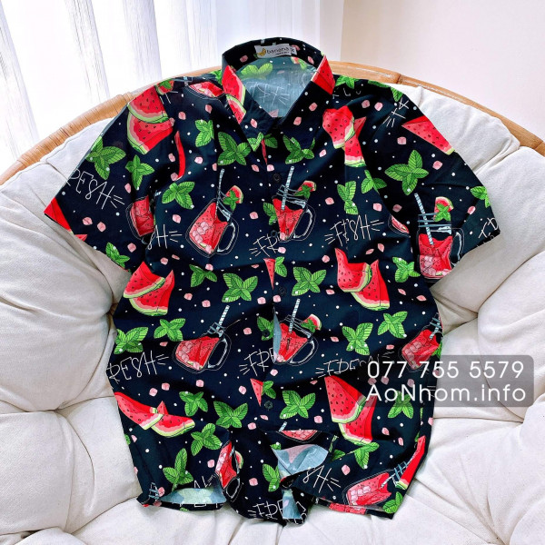 [Hàng Đặt May] Áo Sơ Mi Hoạt Hình - Ly D�...