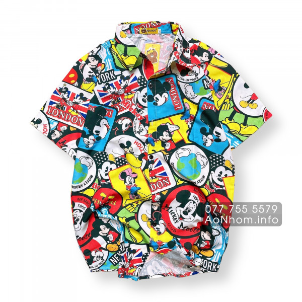 [Hàng Đặt May] Áo Sơ Mi Hoạt Hình - Chu�...