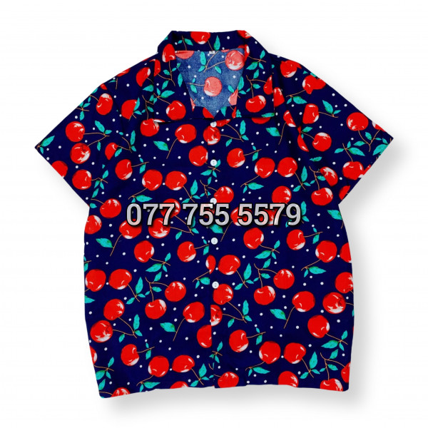 Áo Sơ Mi Kate Thái - Cherry Đỏ - Áo Đôi �...