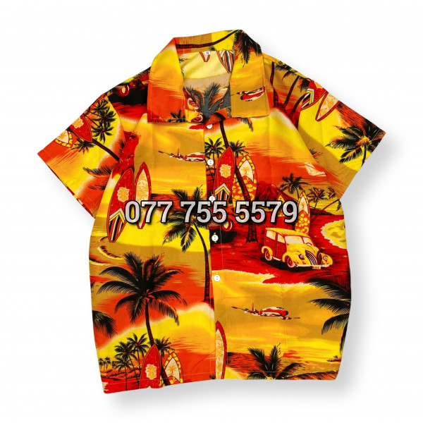 Áo Sơ Mi Kate Thái - Cây Dừa Đỏ - Áo Đ�...