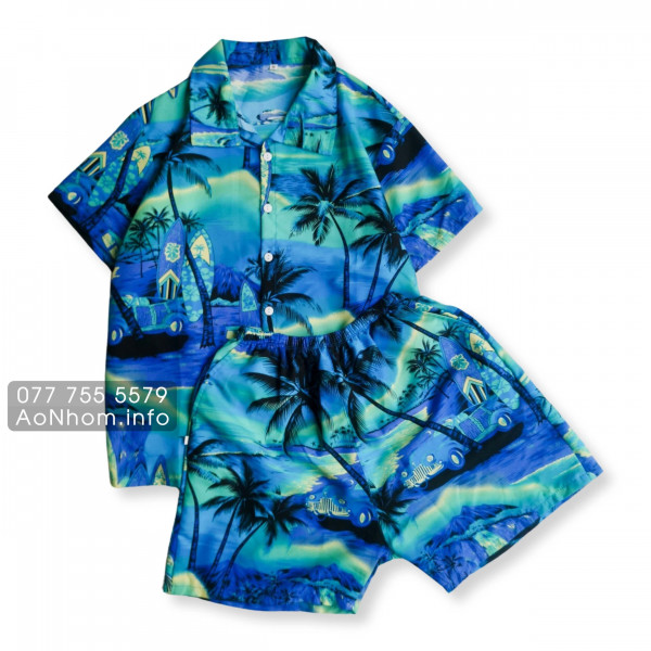 Bộ Đi Biển Kate Thái - Cây Dừa Xanh - Đ�...