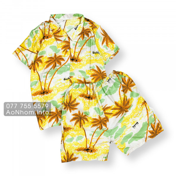 Bộ Đi Biển Kate Thái - Cây Dừa Vàng Nh�...