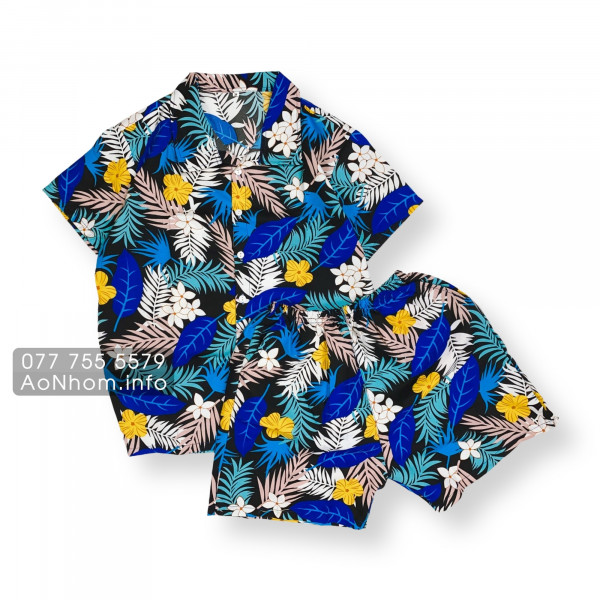 Bộ Đi Biển Kate Thái - Bông Hoa Xanh - Đ�...