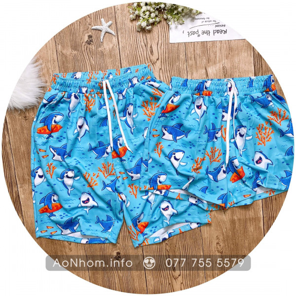 Quần Thun Hoạt Hình - Cá Mập San Hô - Ch�...