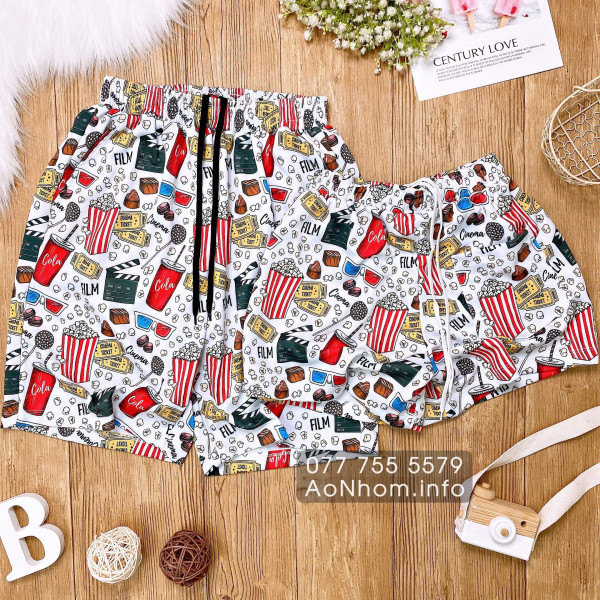 Quần Thun Hoạt Hình - Bắp Rang - Chất Thu...