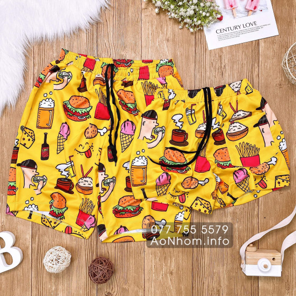 Quần Thun Hoạt Hình - Fastfood Vàng - Chất...